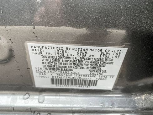 New 2025 Nissan Versa SV image 35