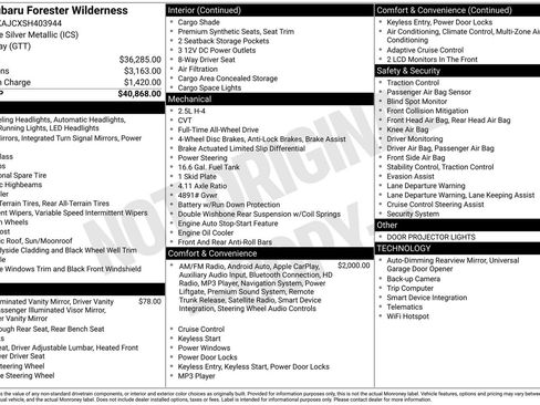 Used 2025 Subaru Forester Wilderness image 3