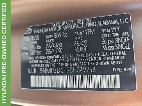Used 2025 Hyundai Santa Fe Limited AWD/4WD image 46