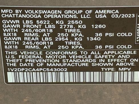 Used 2023 Volkswagen Atlas SE FWD image 32