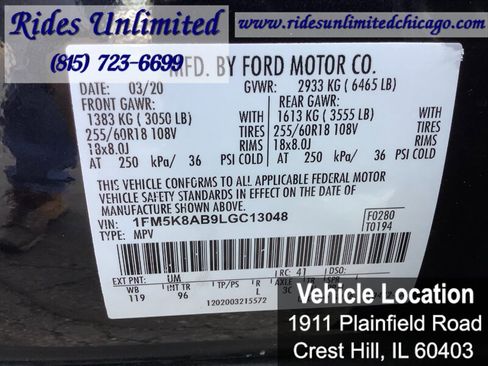 Used 2020 Ford Explorer 4WD Police Interceptor image 23