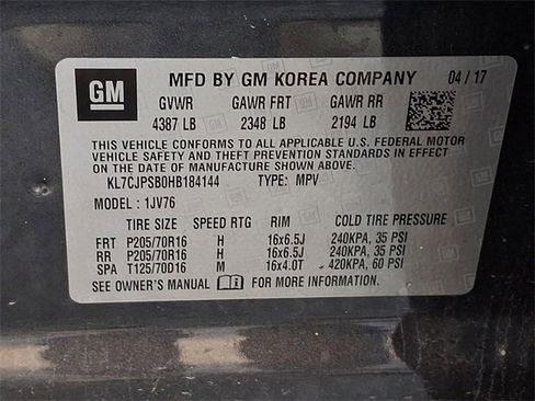 Used 2017 Chevrolet Trax LT w/ LT Convenience Package image 28