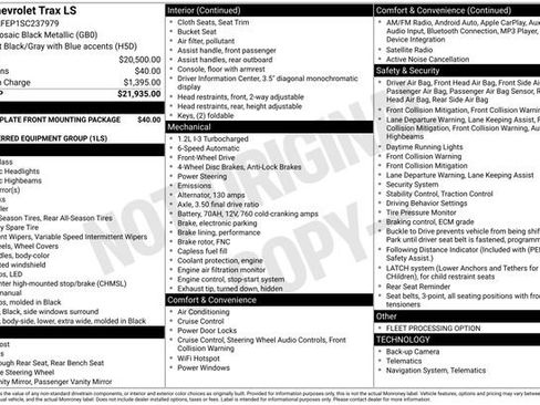 Used 2025 Chevrolet Trax LS image 29