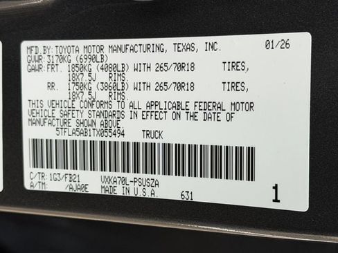 New 2026 Toyota Tundra SR5 image 27