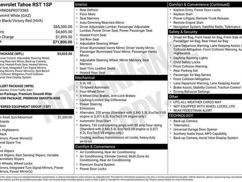Used 2023 Chevrolet Tahoe RST w/ Luxury Package AWD/4WD image 9