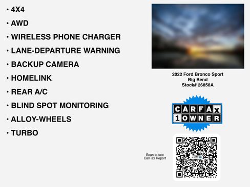Used 2022 Ford Bronco Sport Big Bend w/ Convenience Package image 7