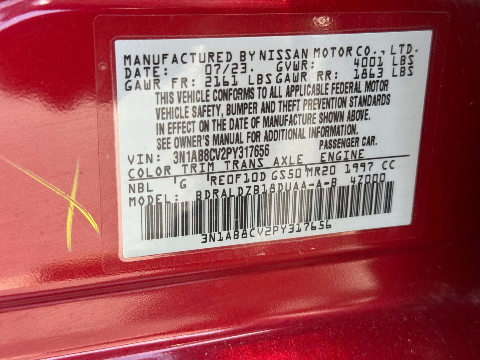 Used 2023 Nissan Sentra SV w/ All-Weather Package FWD image 39