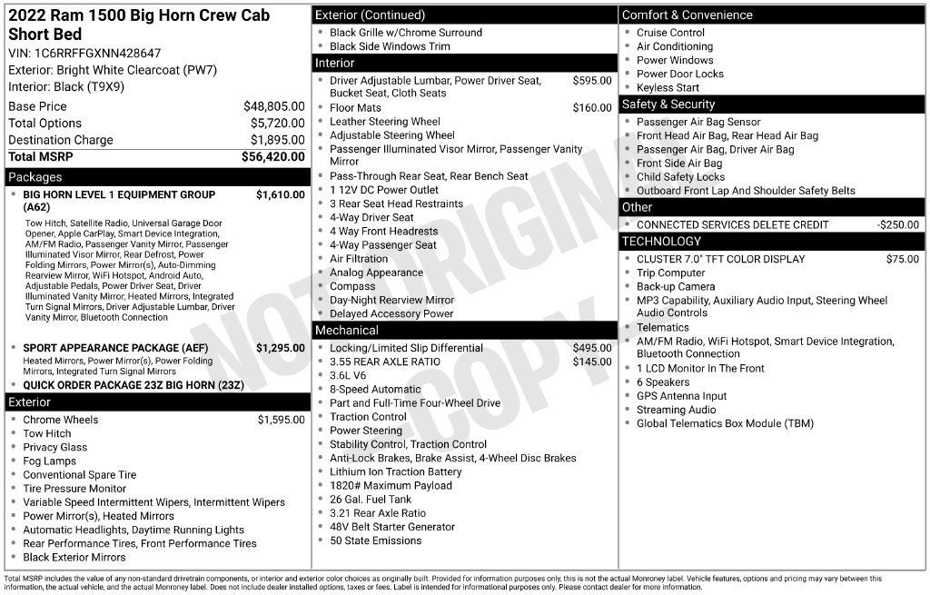 Used 2022 RAM 1500 Big Horn AWD/4WD image 27
