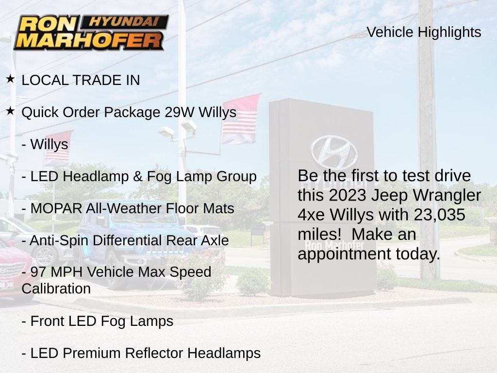 Used 2023 Jeep Wrangler Unlimited w/ 8.4" Radio Group AWD/4WD image 2