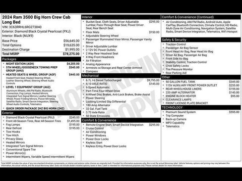 Used 2024 RAM 3500 Big Horn w/ Night Edition AWD/4WD image 29