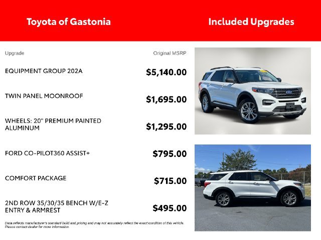 Used 2020 Ford Explorer XLT w/ Equipment Group 202A AWD/4WD image 4