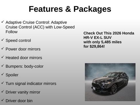 Certified 2026 Honda HR-V EX-L image 20
