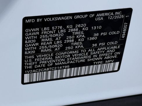 New 2026 Volkswagen Atlas Cross Sport SEL R-Line image 24