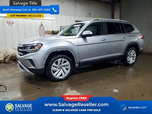 Used 2021 Volkswagen Atlas SEL w/ MDO Package (Bench Seat) image 1