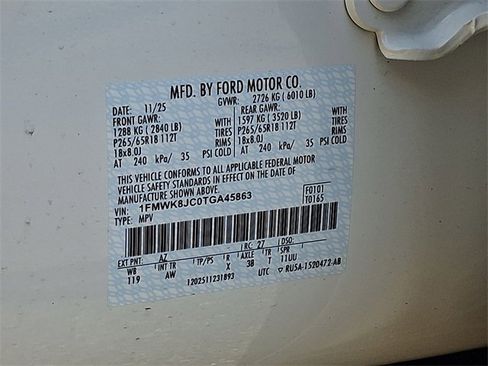 New 2026 Ford Explorer Tremor w/ Tremor Ultimate Package image 19