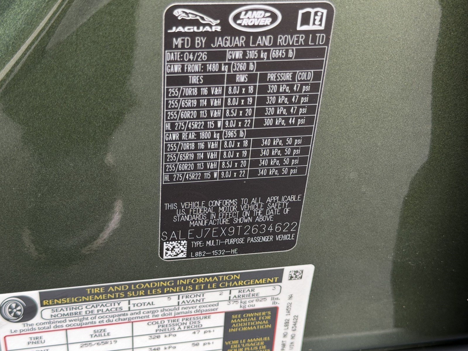 New 2026 Land Rover Defender 110 S AWD/4WD image 25