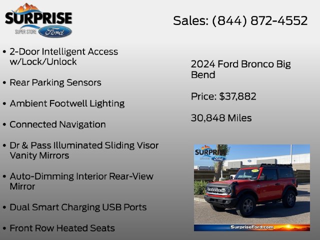 Certified 2024 Ford Bronco Big Bend AWD/4WD image 20