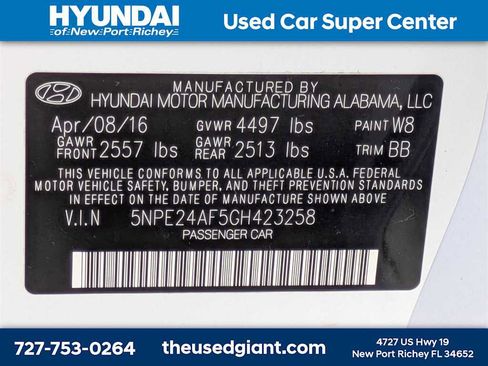 Used 2016 Hyundai Sonata SE image 29