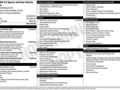 Used 2019 BMW X3 xDrive30i w/ Premium Package image 28