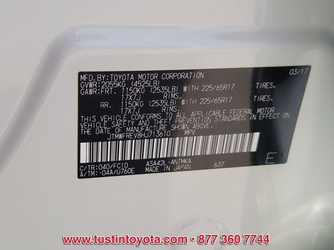 Certified 2017 Toyota RAV4 XLE w/ Plus Special Value Package image 16