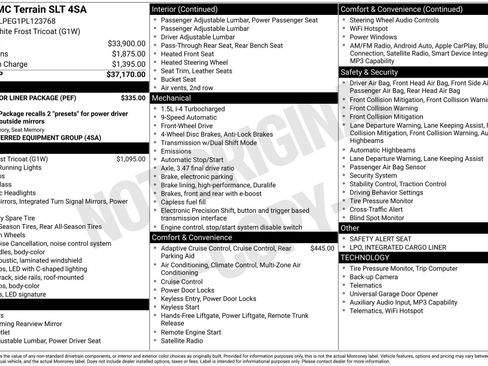 Used 2023 GMC Terrain SLT w/ LPO, Floor Liner Package FWD image 39