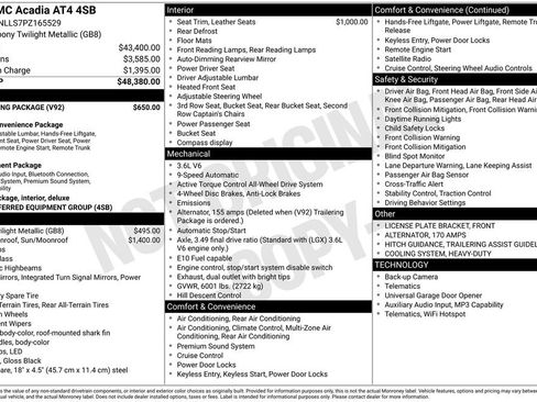 Used 2023 GMC Acadia AT4 w/ Trailering Package AWD/4WD image 2
