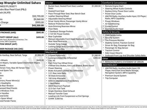 Used 2015 Jeep Wrangler Unlimited Sahara w/ Max Tow Package image 7