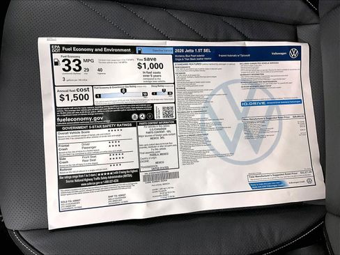 New 2026 Volkswagen Jetta SEL image 36