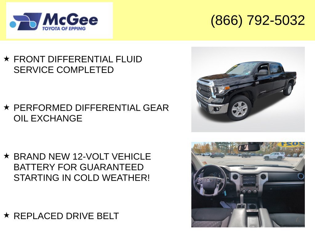 Certified 2021 Toyota Tundra SR5 w/ Convenience Package AWD/4WD image 12