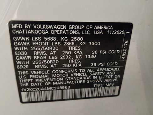 Used 2021 Volkswagen Atlas Cross Sport SE AWD/4WD image 33