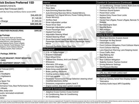 New 2026 Buick Enclave Preferred w/ LPO, All-Weather Package image 7