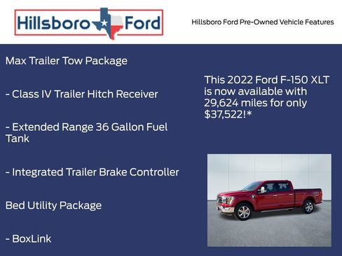Used 2022 Ford F150 XLT w/ Equipment Group 302A High image 14