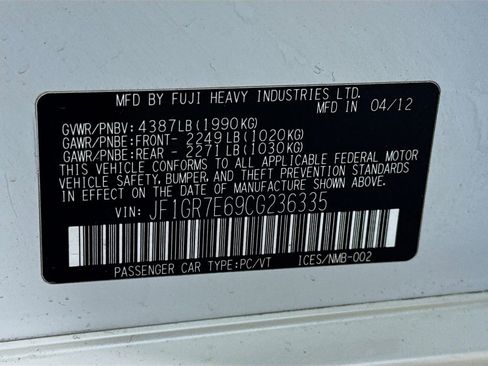 Used 2012 Subaru Impreza WRX Limited image 36