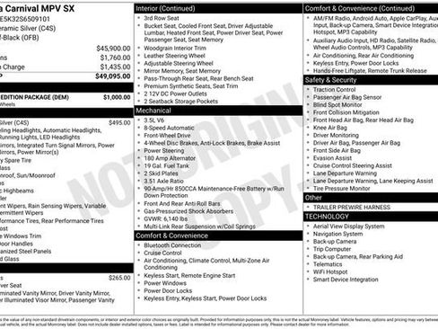 New 2025 Kia Carnival SX w/ SX Dark Edition Package image 9