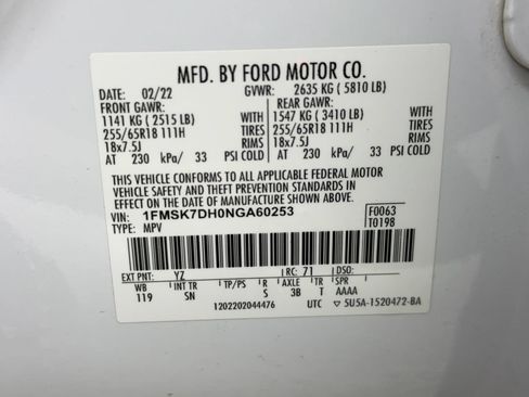 Used 2022 Ford Explorer XLT w/ Equipment Group 202A RWD image 53