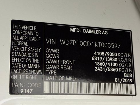 Used 2019 Mercedes-Benz Sprinter 2500 image 20