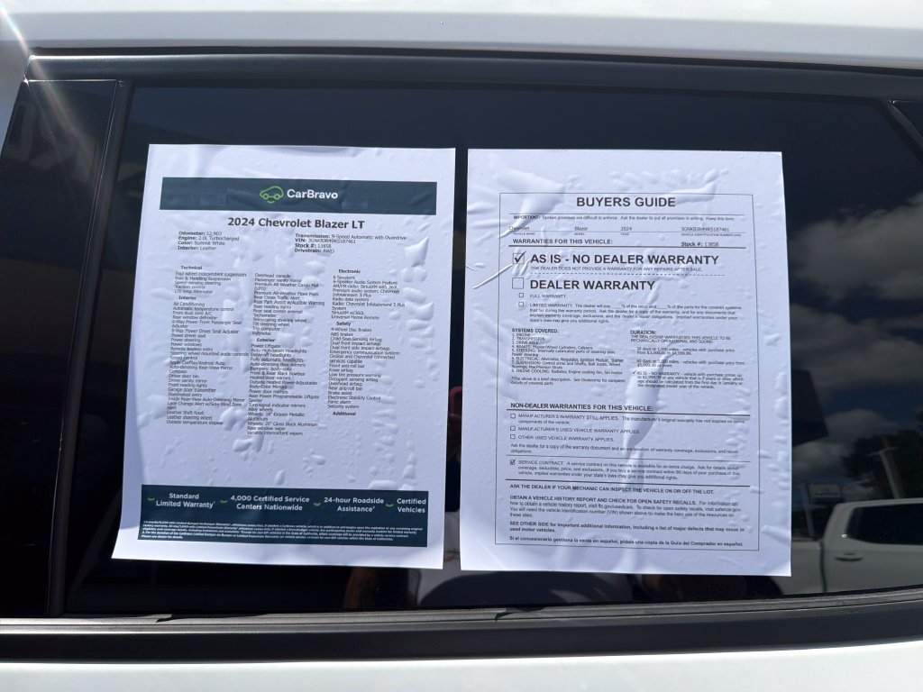 Certified 2024 Chevrolet Blazer LT AWD/4WD image 30
