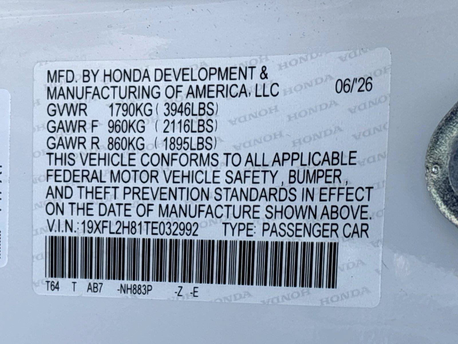 Certified 2026 Honda Civic Sport image 33