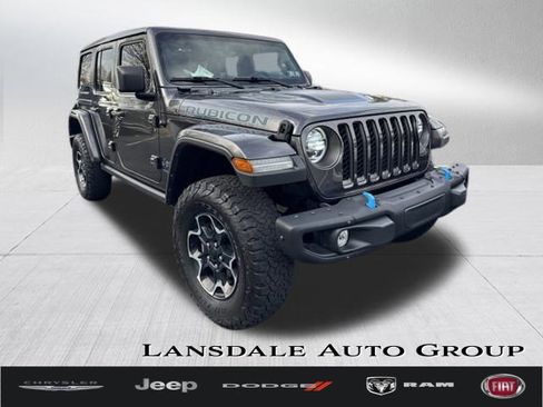 Certified 2022 Jeep Wrangler Unlimited Rubicon 4xe w/ Steel Bumper Group image 1