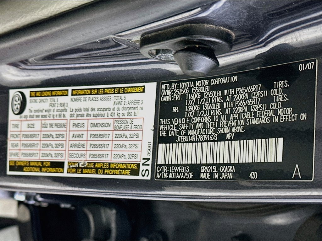 Used 2007 Toyota 4Runner SR5 AWD/4WD image 33