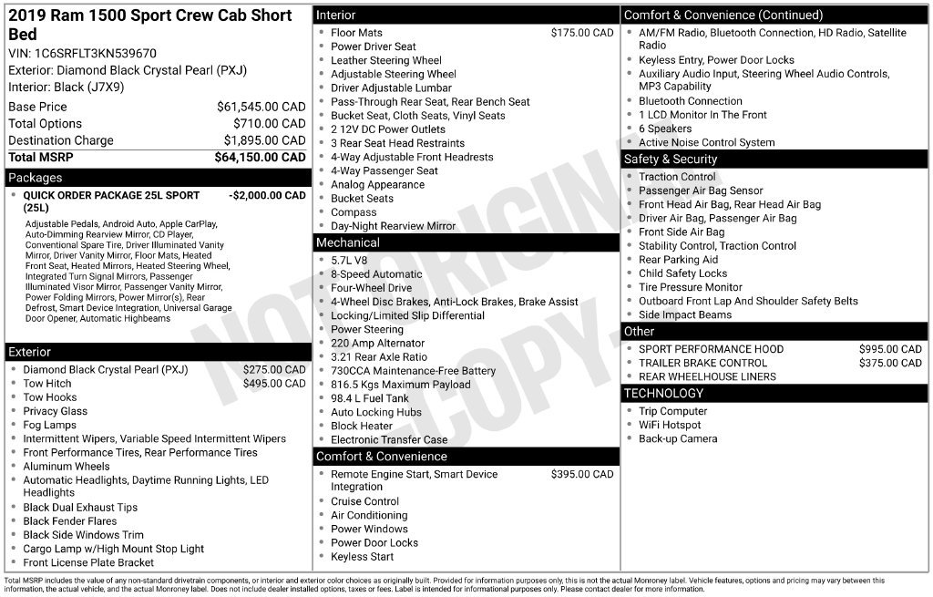 Used 2019 RAM 1500 Sport AWD/4WD image 11