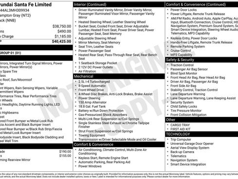 Used 2021 Hyundai Santa Fe Limited FWD image 37