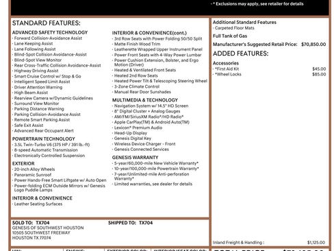 Used 2023 Genesis GV80 3.5T Advanced + image 2