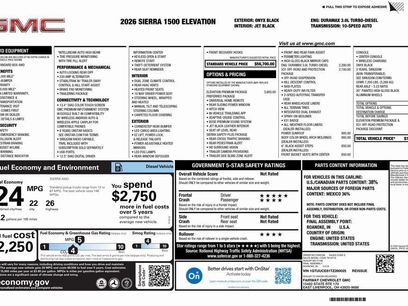 New 2026 GMC Sierra 1500 Elevation w/ Elevation Premium Package