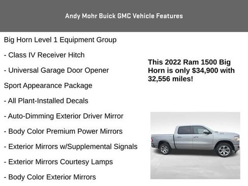 Used 2022 RAM 1500 Big Horn AWD/4WD image 15