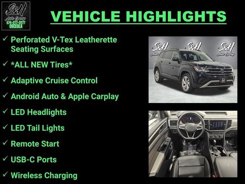 Used 2021 Volkswagen Atlas SE image 3