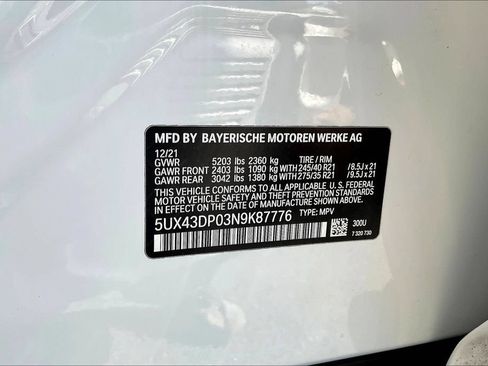 Used 2022 BMW X3 sDrive30i w/ Convenience Package RWD image 18