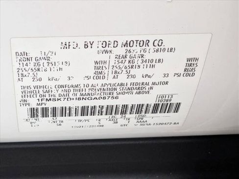 Used 2022 Ford Explorer XLT w/ Equipment Group 202A RWD image 19