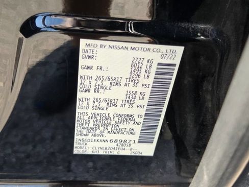 Used 2022 Nissan Frontier SV AWD/4WD image 21