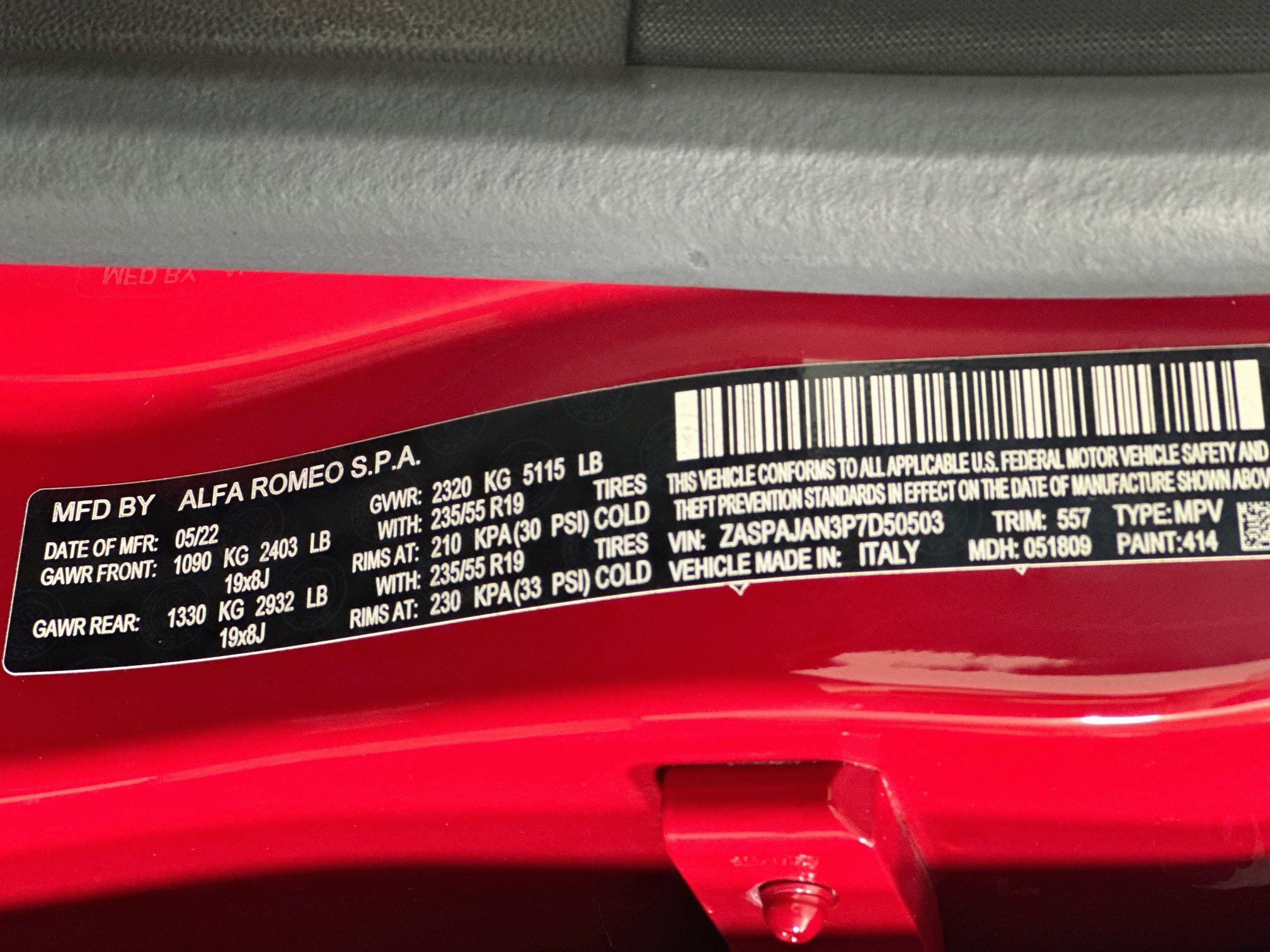 Used 2023 Alfa Romeo Stelvio Sprint RWD image 12